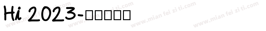 Hi 2023字体转换